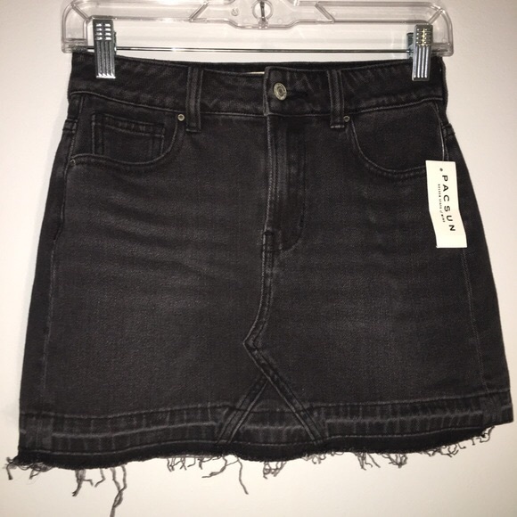 PacSun Dresses & Skirts - Passing Black Denim Mini Skirt